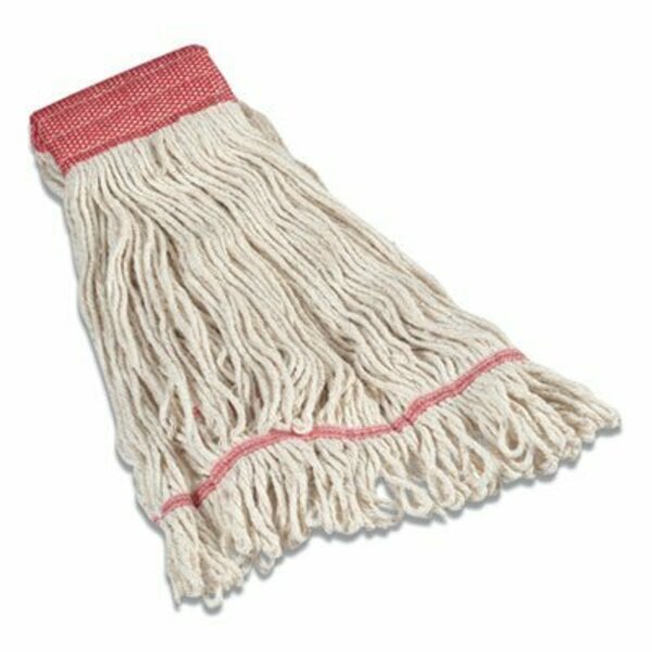 Coastwide LOOPED-END WET MOP HEAD, COTTON, LARGE, 5in HEADBAND, WHITE 24420795